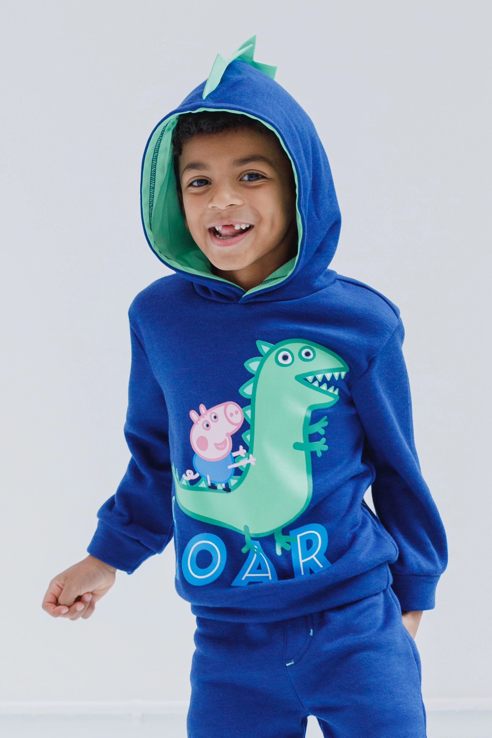 Peppa Pig George Boys' Cosplay Fleece Hoodie and Pants Set