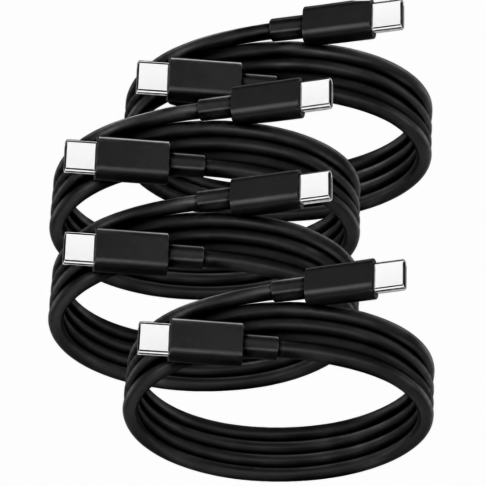 Qixxronics 4PCS USB-C to Charging Cable 3FT for Samsung S26 S25 S24, Note 20 Ultra, iPad Pro/ Air, iPhone 15-17