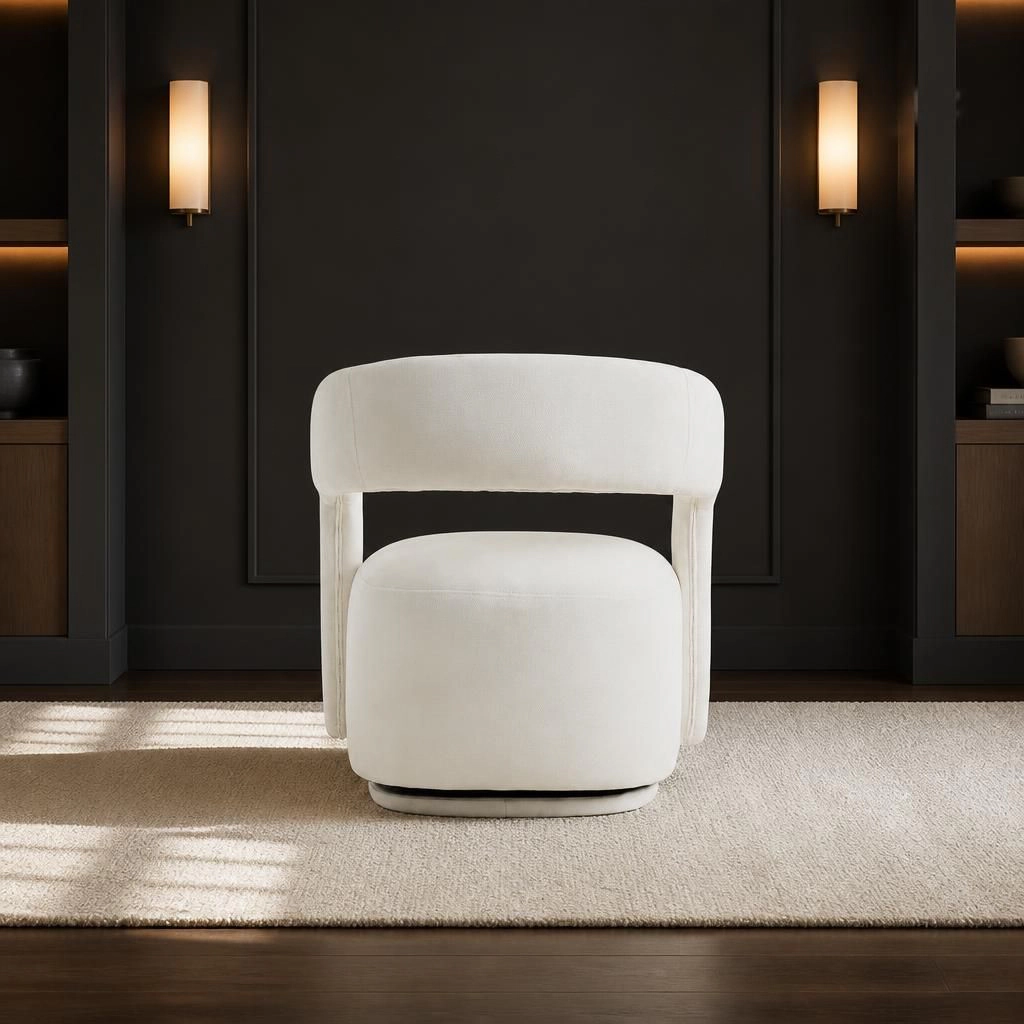 GOODSILO Comfortable Chenille Upholstered Single Accent Chair