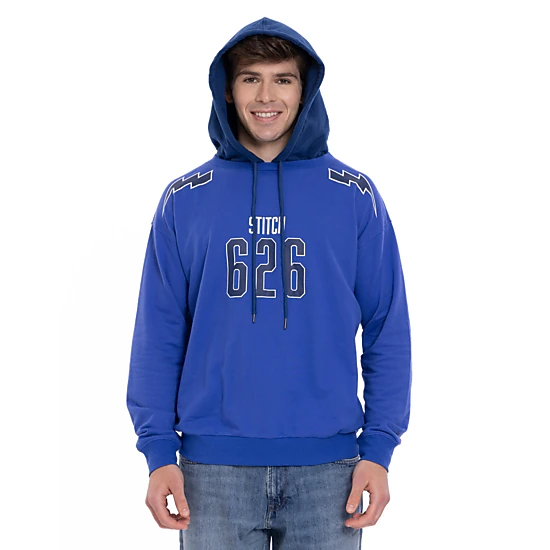 Disney Lilo & Stitch Adult Men or Women French Terry Drop Shoulder Pullover Hoodie