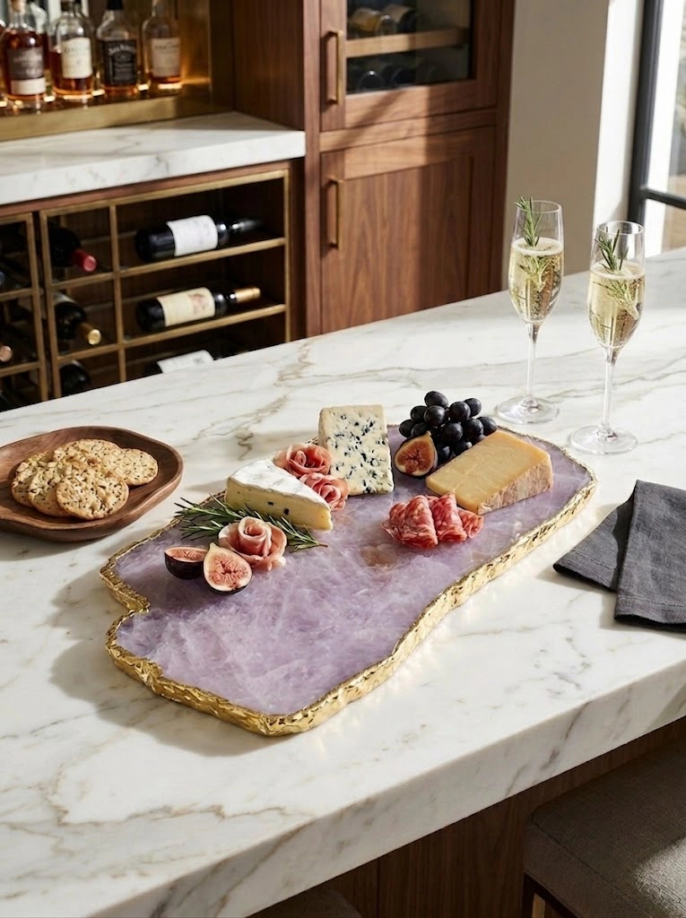 GAURI KOHLI Dazzle Aventurine Cheese Board