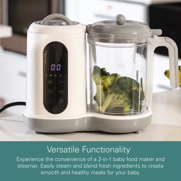Sperric Baby Food Maker and Steamer, Baby Blender, Baby Food Processor - Compact Baby Food Steamer and Blender