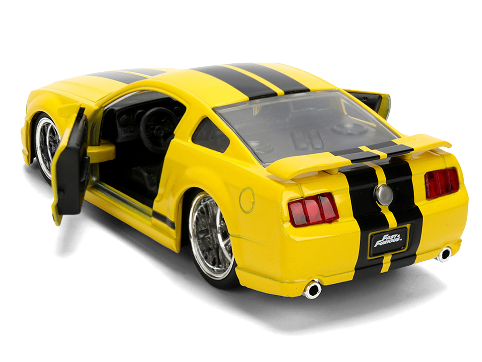 Jada 2006 Ford Mustang GT Yellow with Black Stripes "Fast & Furious 25 Years" Series 1/32 Diecast Model Car by Jada