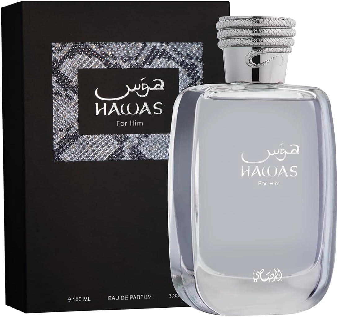Rasasi Hawas for Men Eau de Parfum Spray, 3.38 fl oz (100 ml)