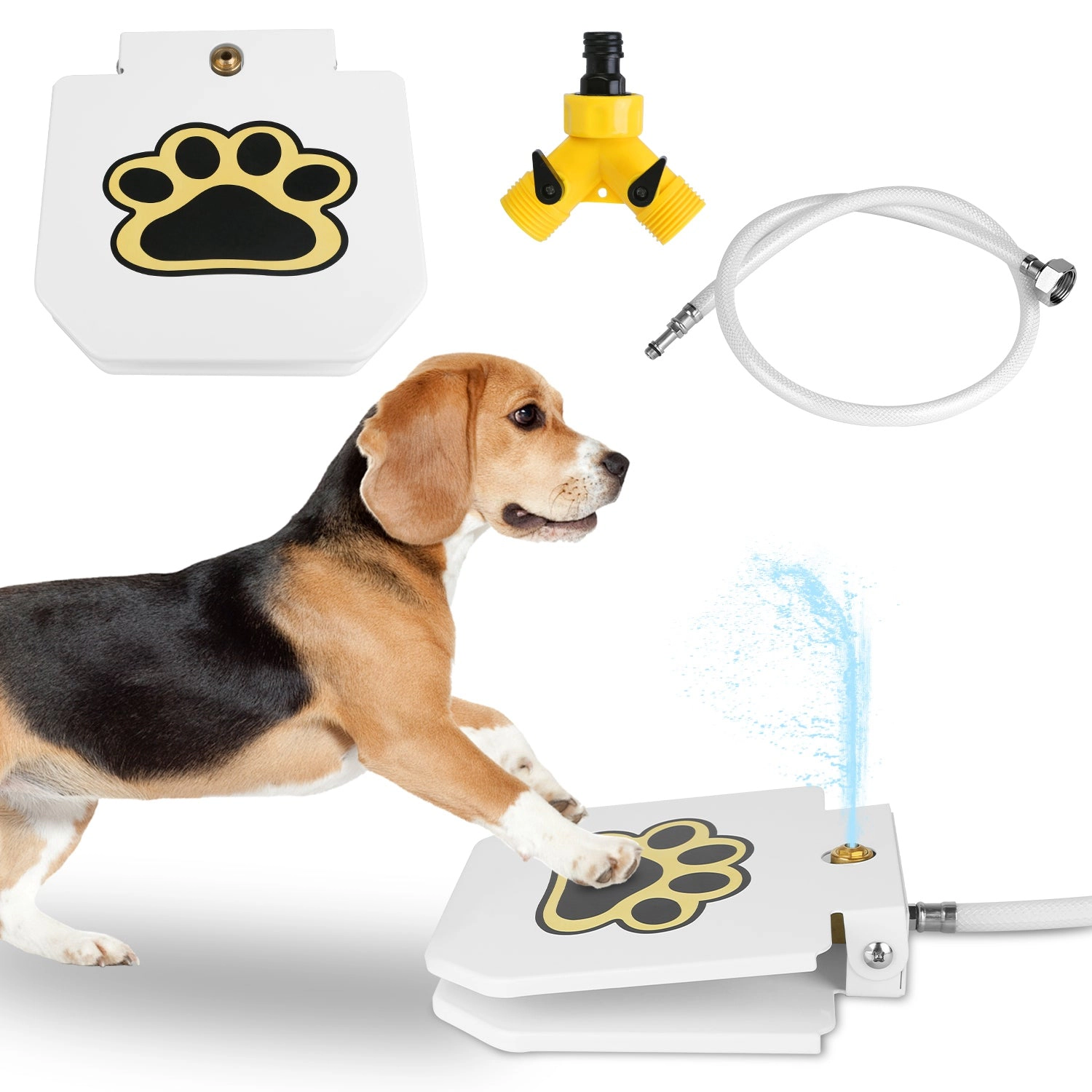 GBruno Step-On Dog Water Fountain With Pedal Dispenser