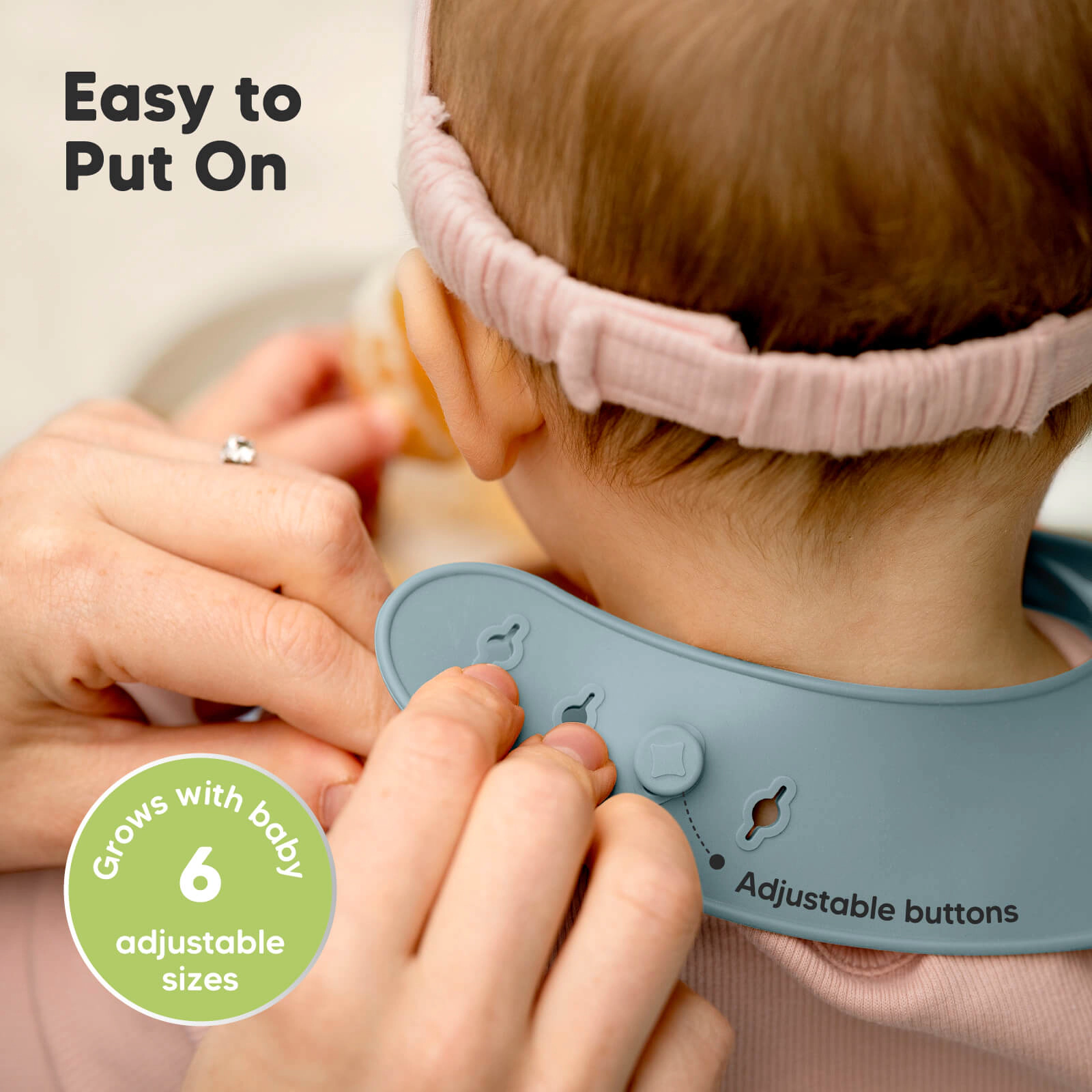 KeaBabies 2-Pack Prep Silicone Bibs for BLW Boys, Girls
