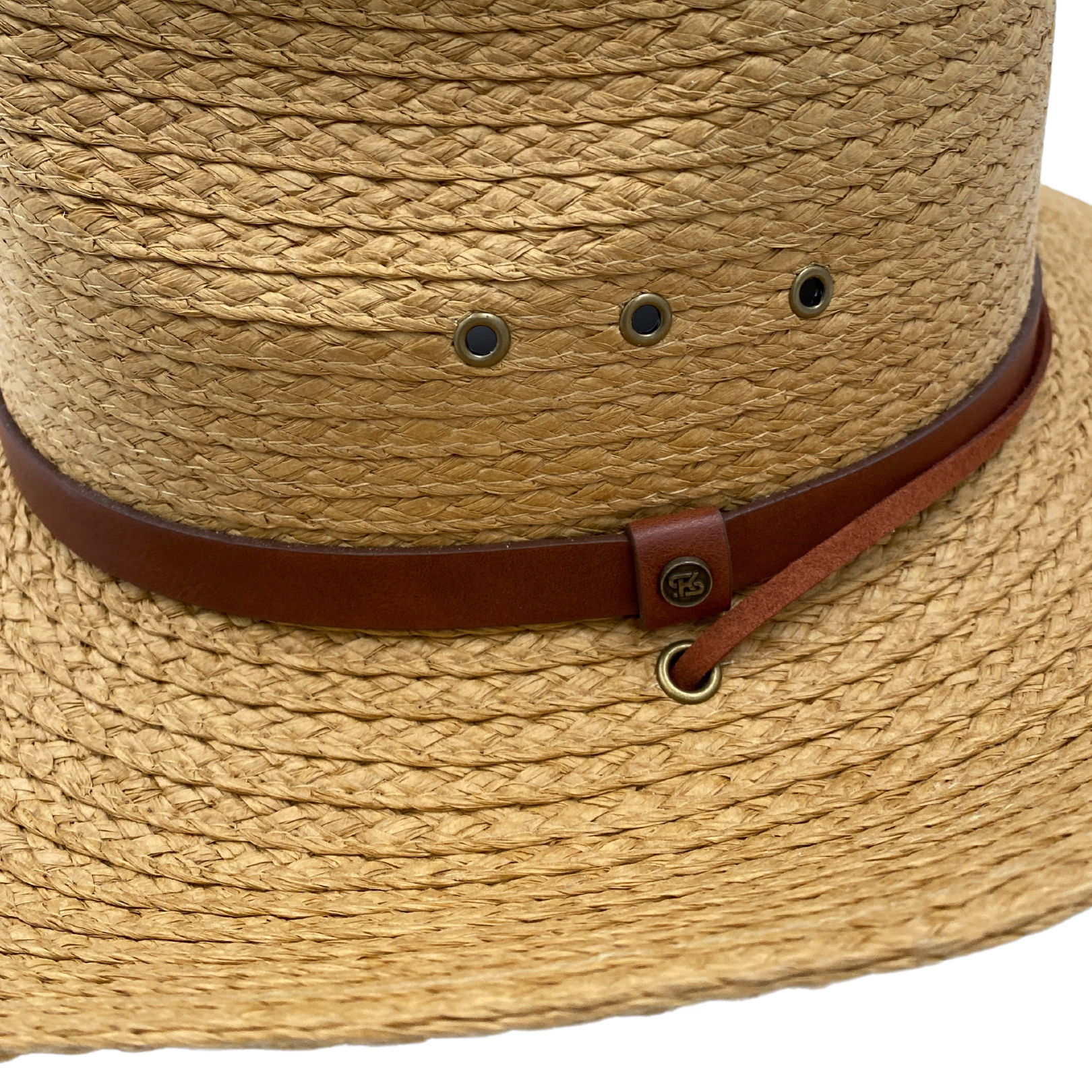 Kenai Straw Western Hat - 100% Paper Straw, UPF 50+, Wide Brim