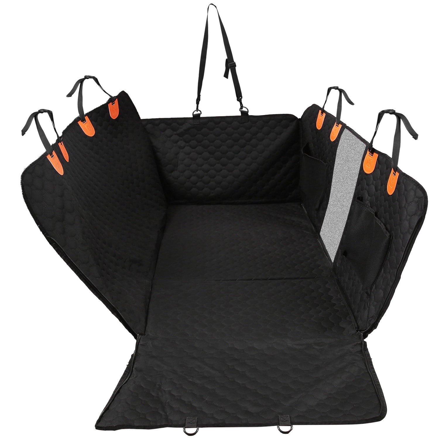 GBruno Waterproof Dog Car Back Seat Cover With Mesh