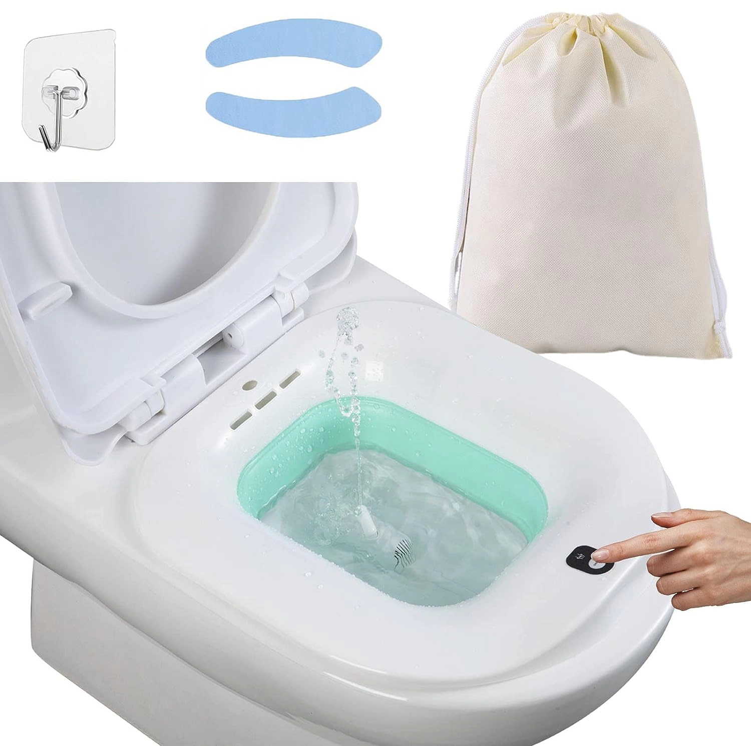 GBruno Foldable Sitz Bath Basin With Spray