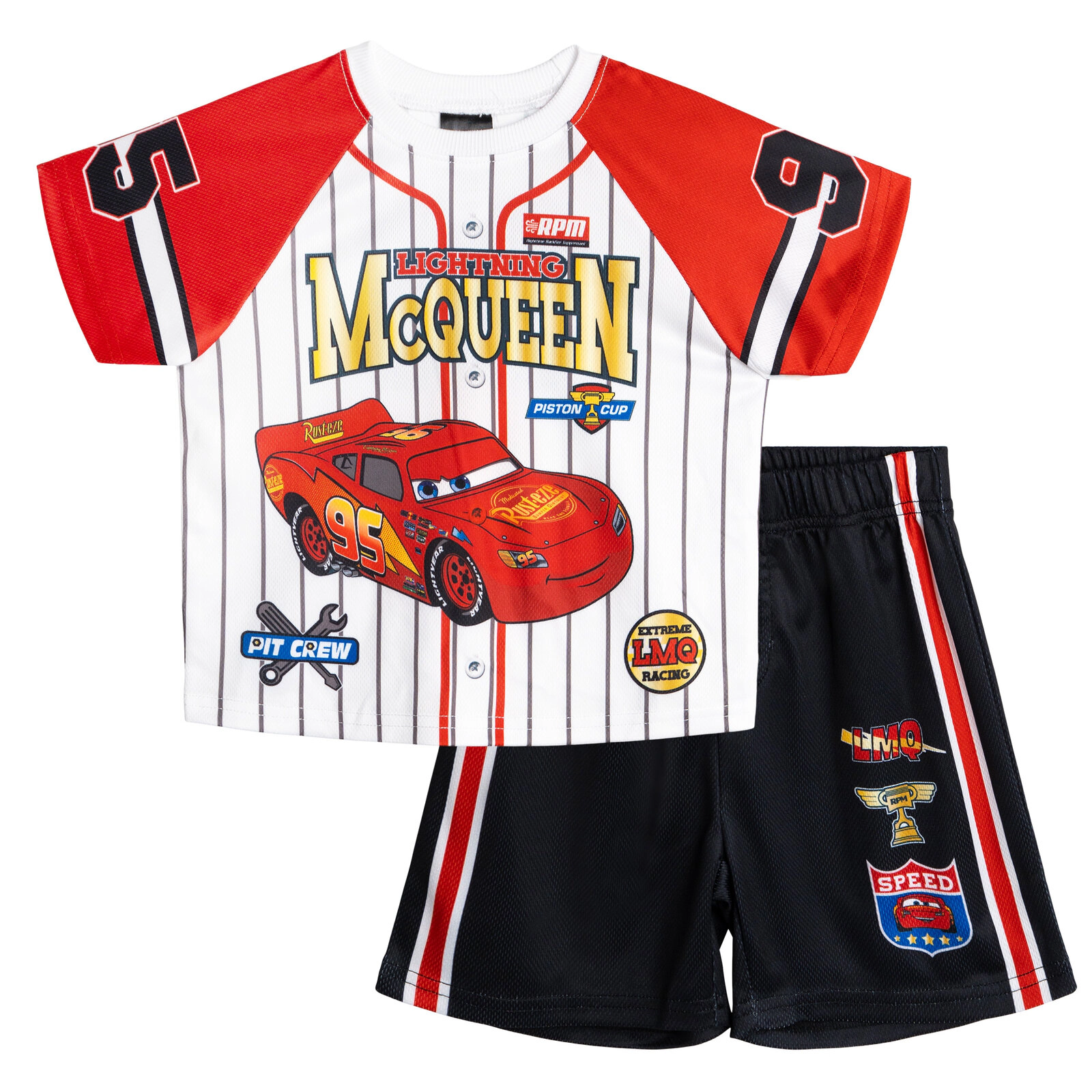 Disney Boys' 2-Piece Baseball Jersey and Shorts Set