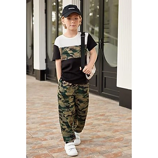 Arshiner Boys Pants Set Piece Short Sleeve Tshirt And Active Pants Casual Clothing