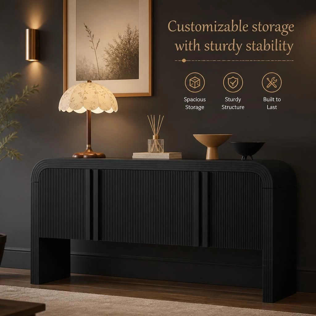 GOODSILO Practical Freestanding Spacious Storage Cabinet