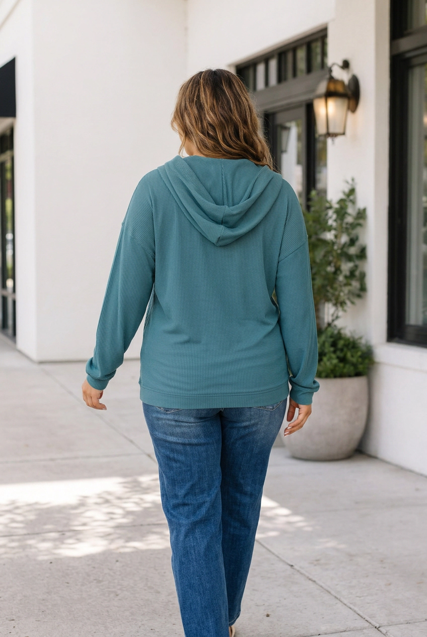 Threaded Pear Miriam Long Sleeve Blouse PLUS Top