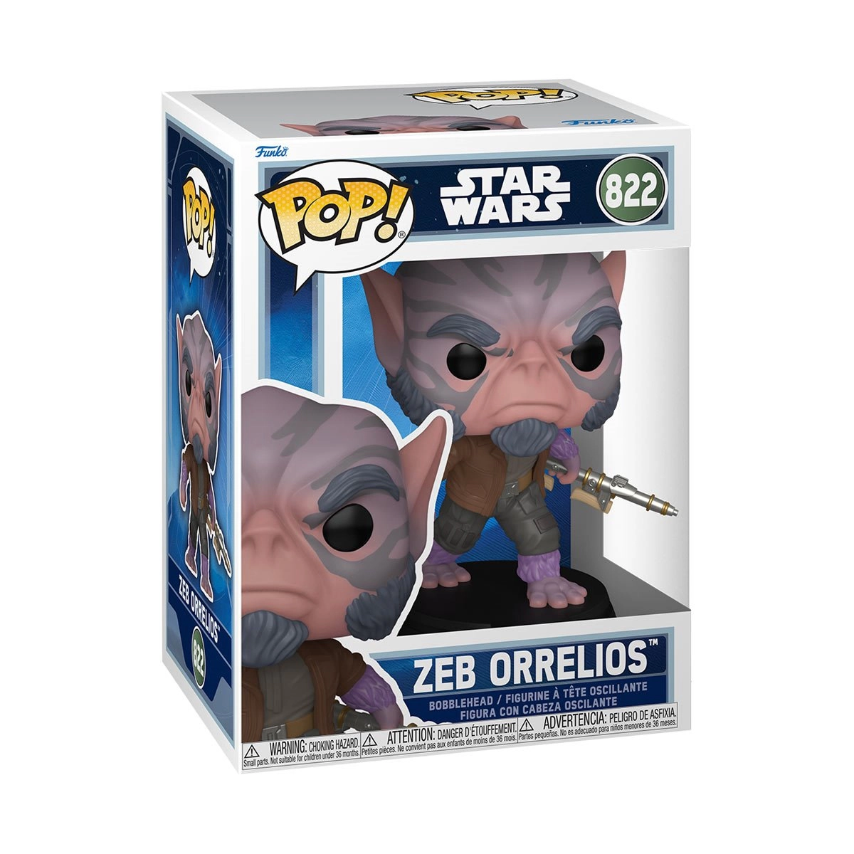Funko Pop! Star Wars, The Mandalorian: Zeb Orrelios #822
