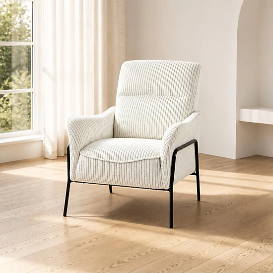 GOODSILO Comfortable Upholstered Fabric Accent Chair