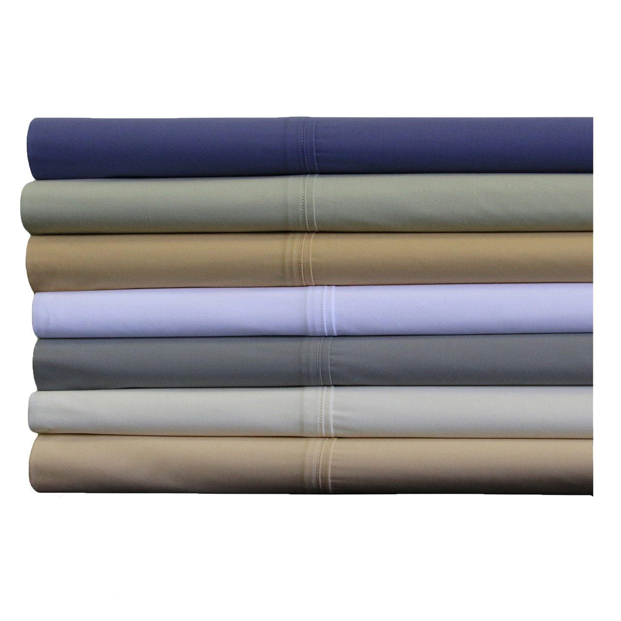 Egyptian Linens 300 Thread Count Cotton Percale Pillowcase Pair