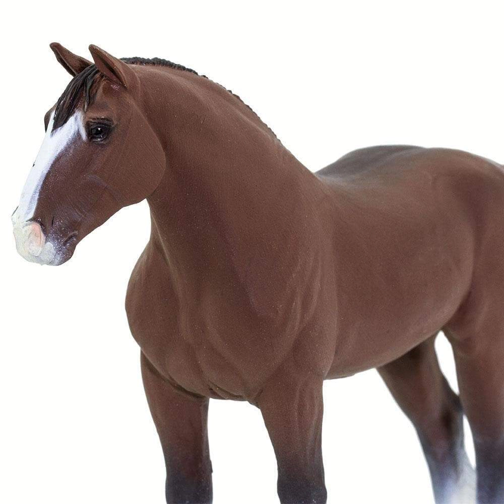 Safari Ltd. - Clydesdale Horse Kids Toy Figure