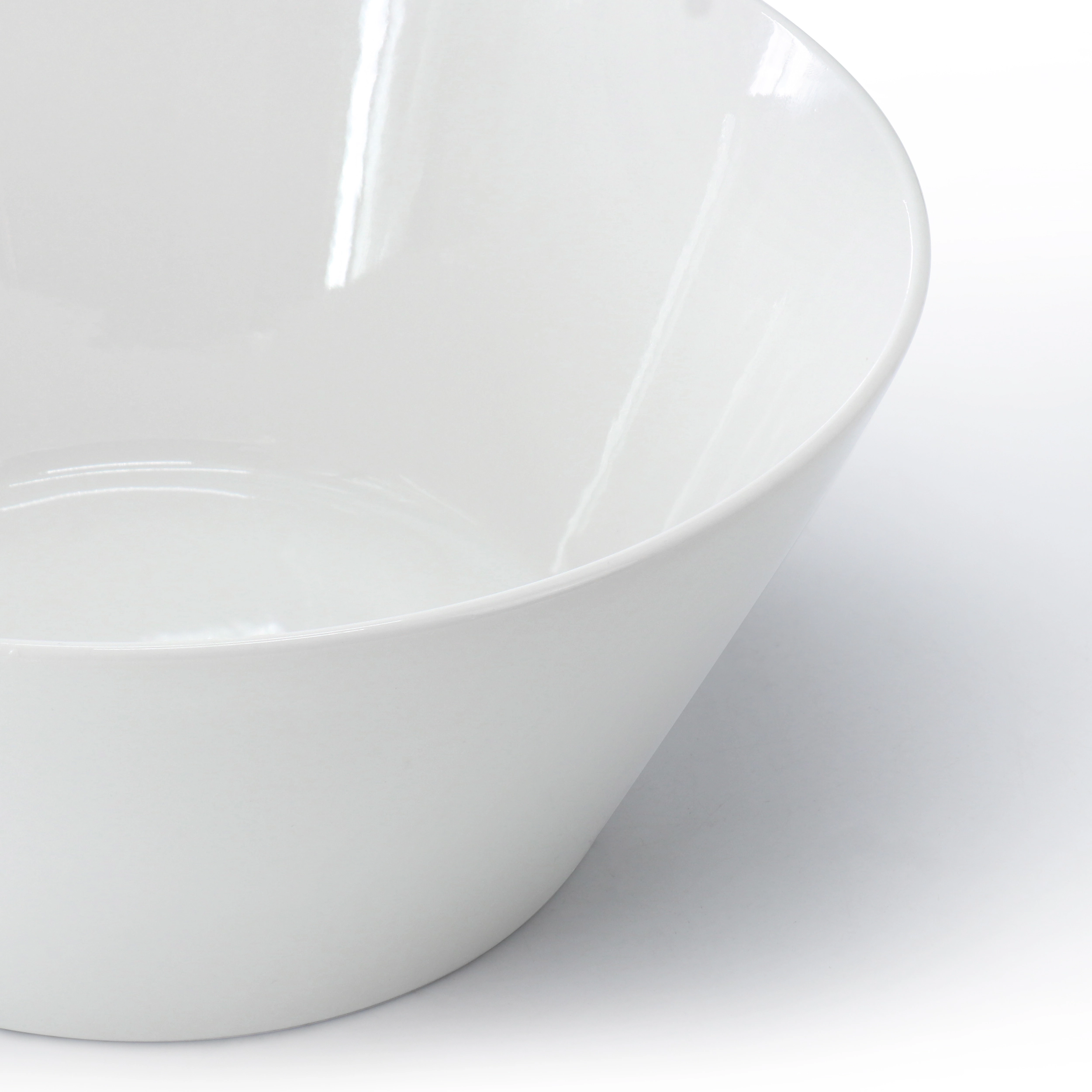 Gibson Home Great Essentials 9.4 Inch Round Fine Ceramic Meal Bowl in White