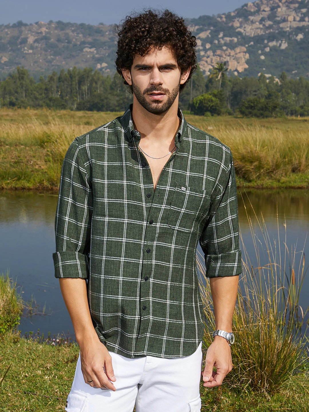 Cahoot Men's Bigraph-Check Shirt