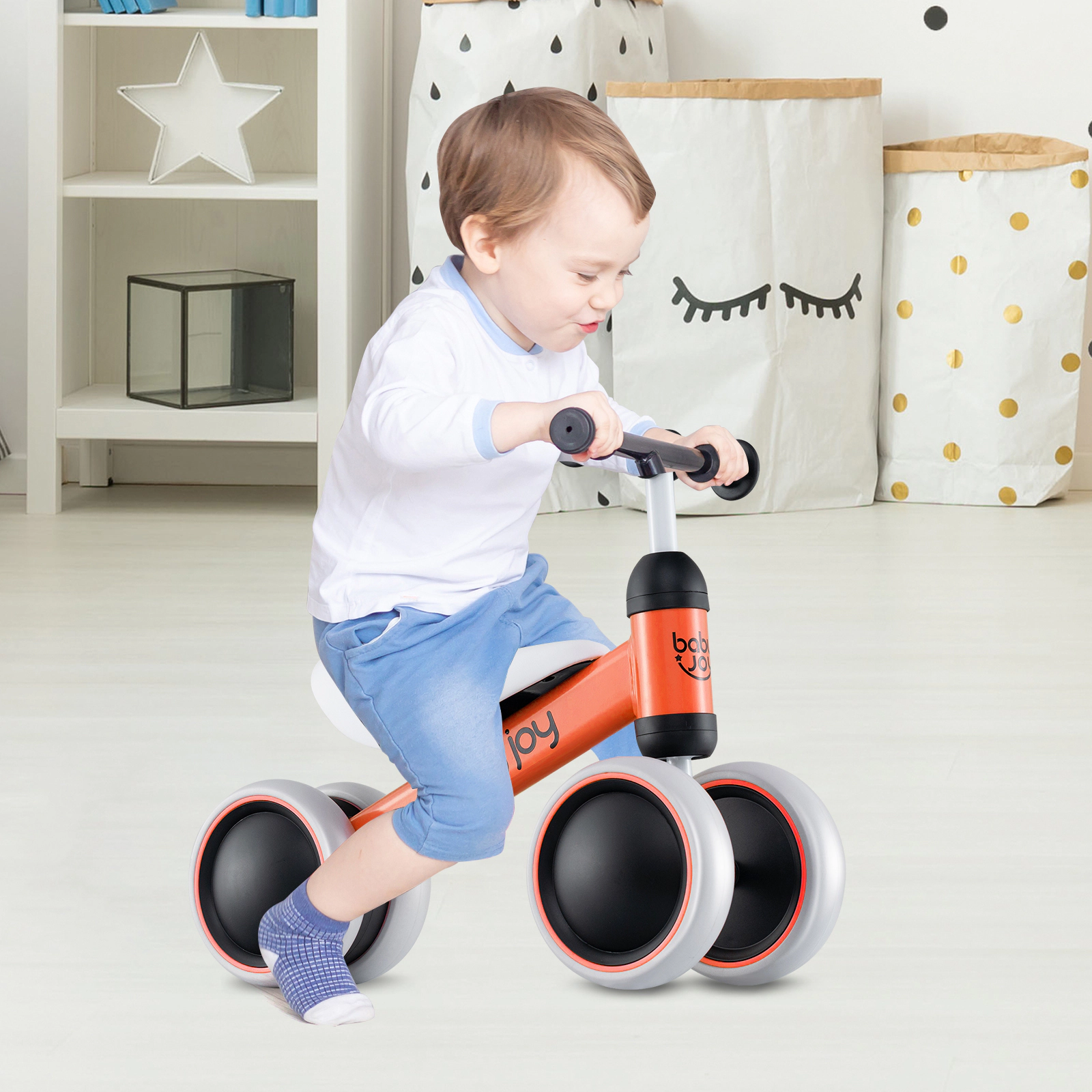 Hivvago 4 Wheels No-Pedal Baby Balance Bike