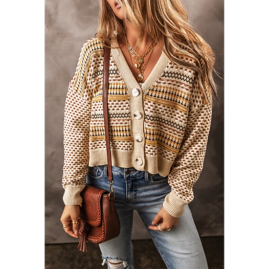 Threaded Pear Ailani Cropped Cardigan