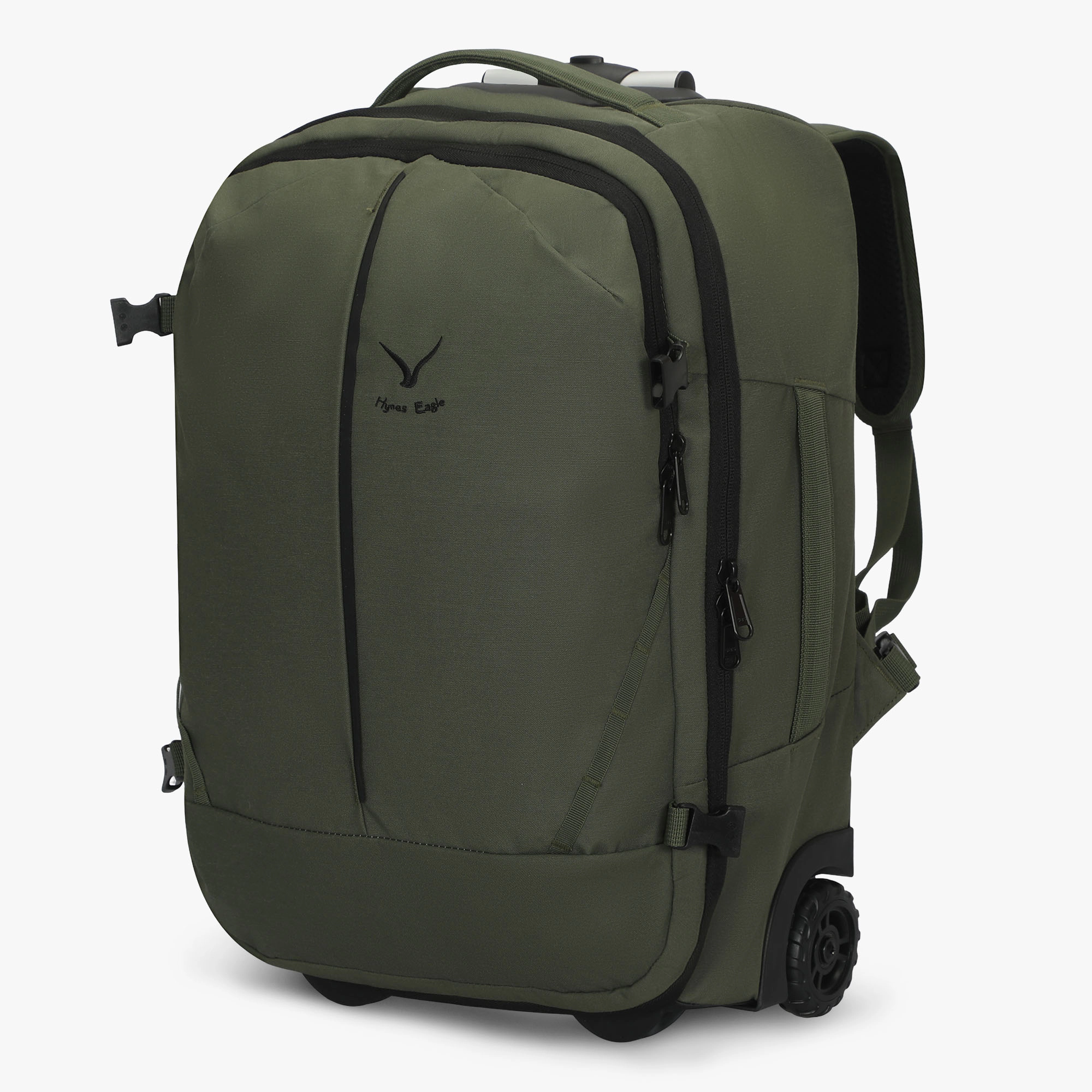 Hynes Eagle Unisex Duo 2-in-1 Rolling Travel Backpack