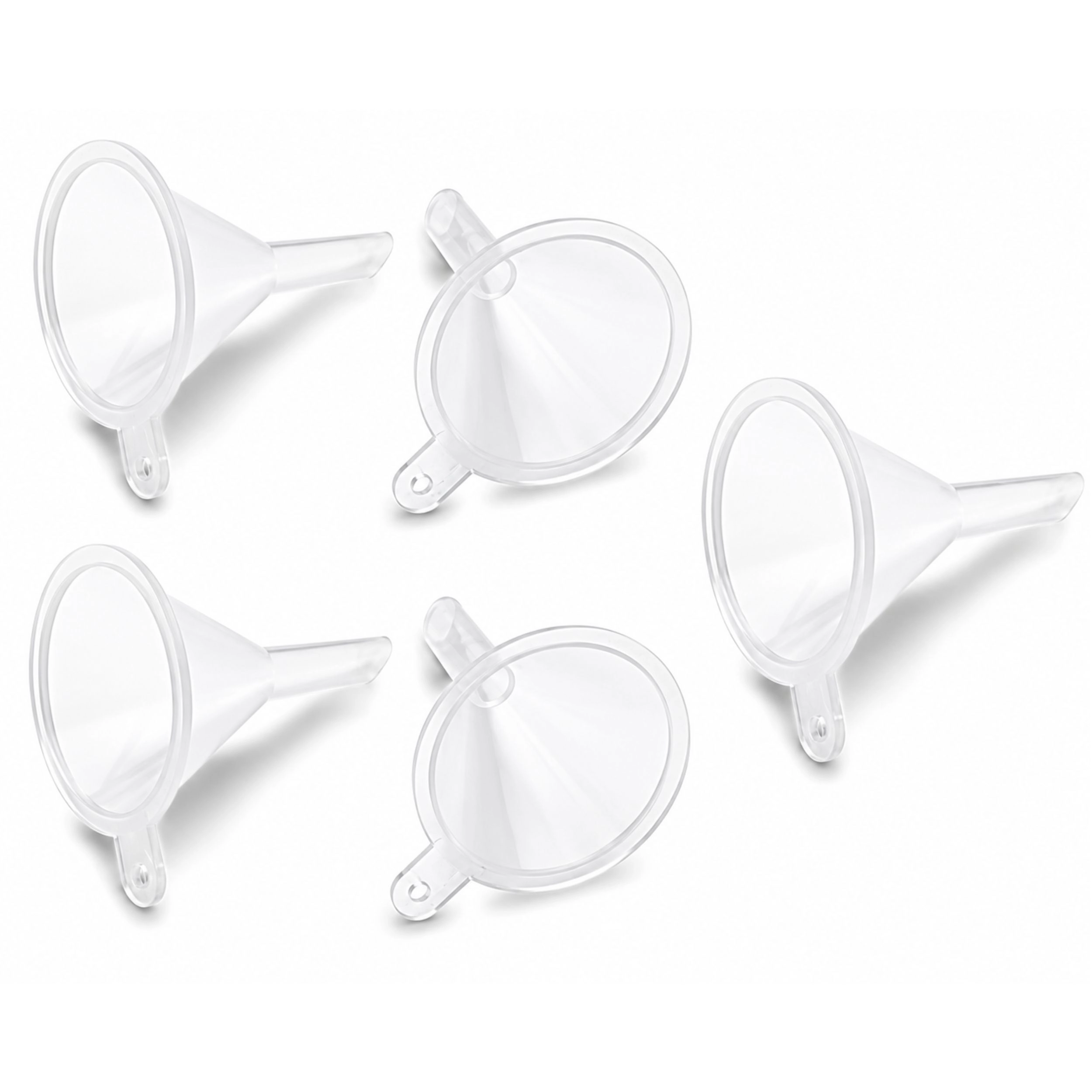Home Collection Pack of 10  Mini Plastic Funnels for Perfume, Essential Oils & Bottles