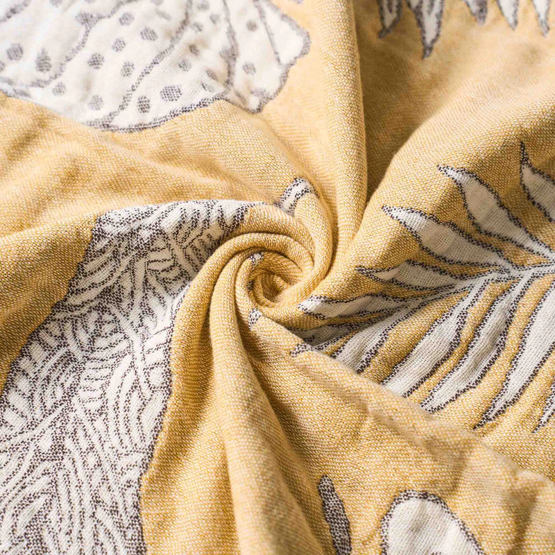 Unikome Super Soft Breathable Cotton Throw Blanket - Lightweight Textured Blanket, 60x80"
