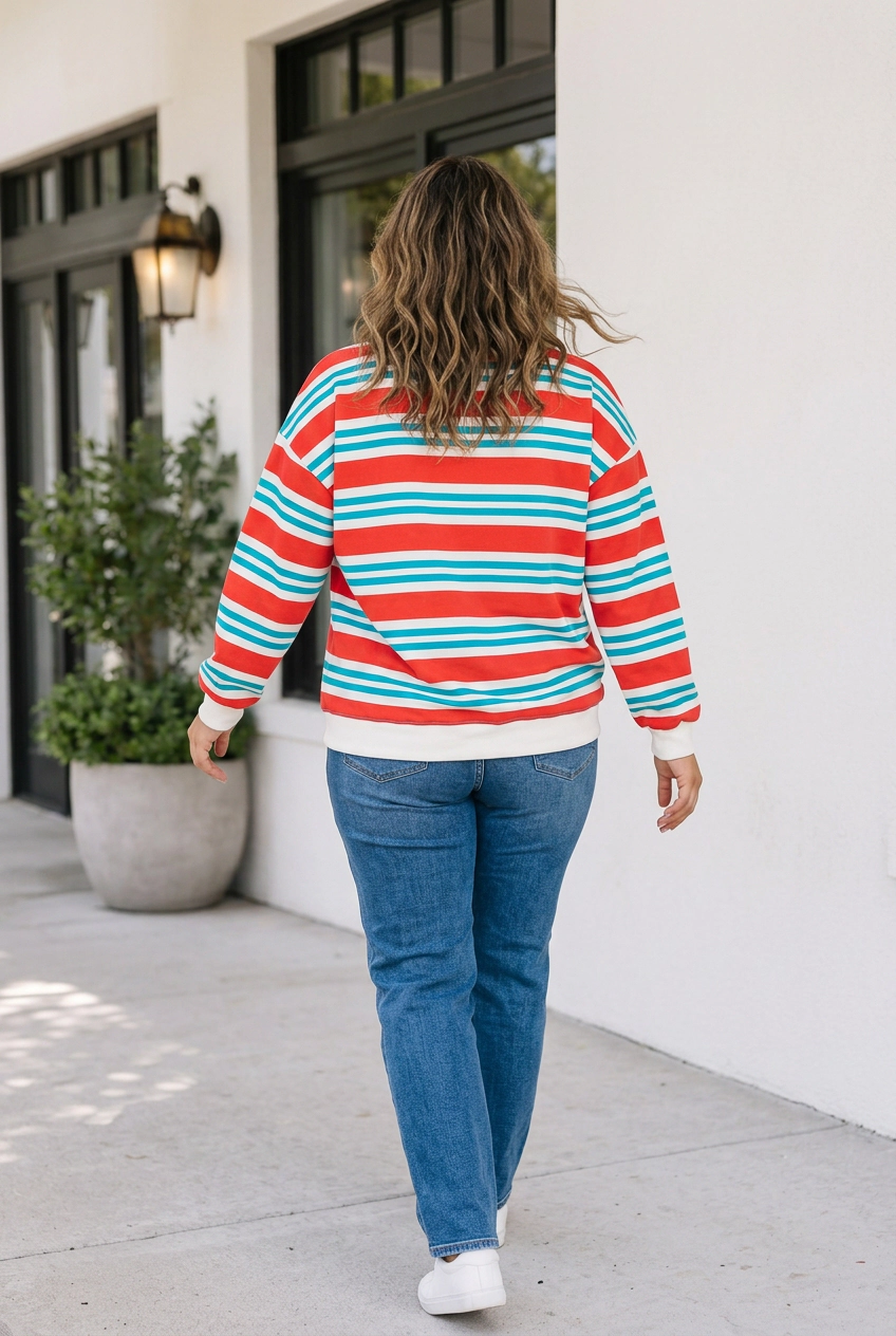 Threaded Pear Autumn Long Sleeve Tunic PLUS Sweatshirt