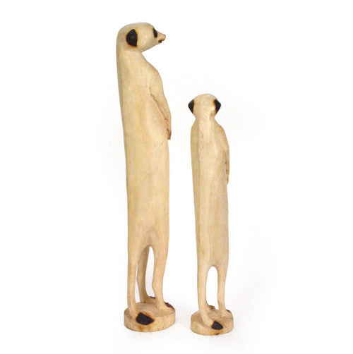 Mbare Hand Carved Standing Meerkat