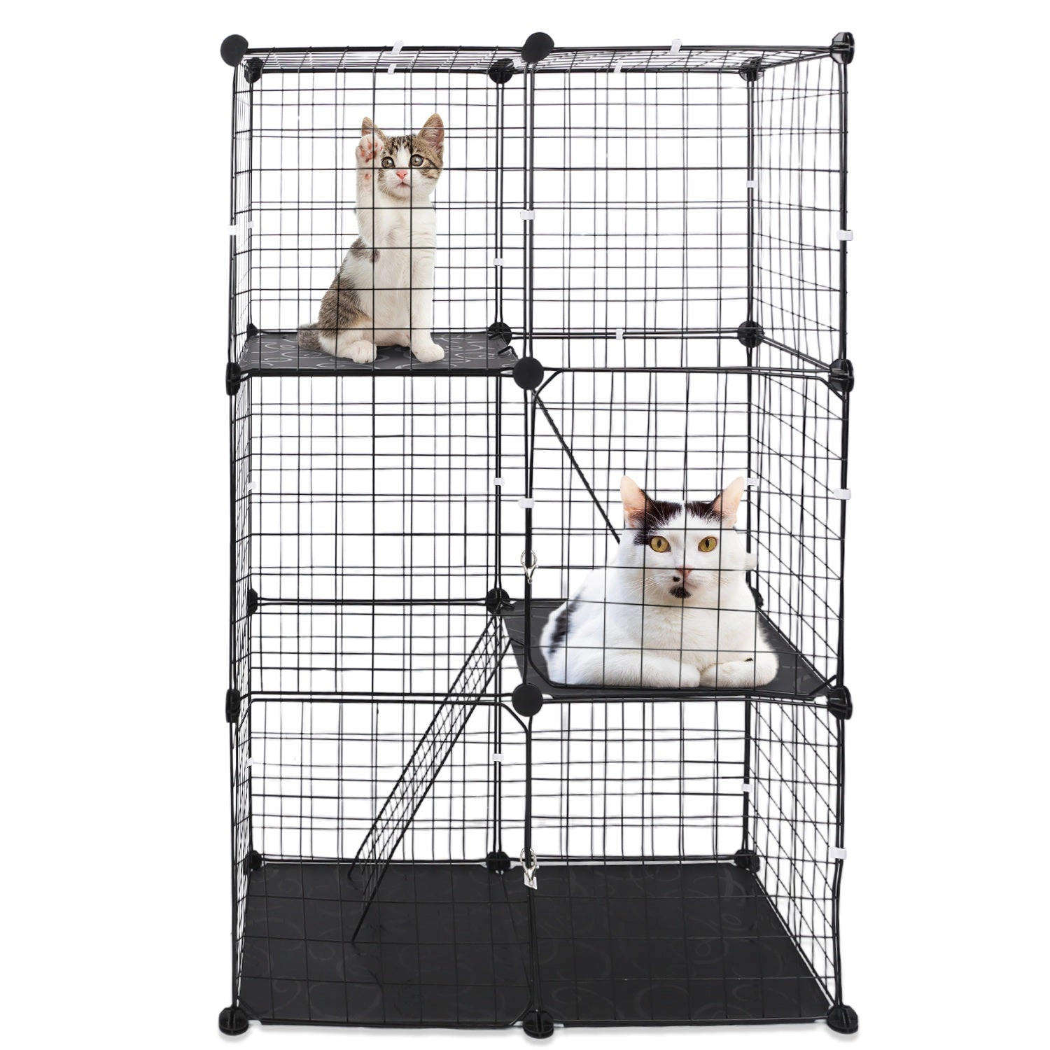 GBruno 3-Tier Metal Cat Playpen Cage