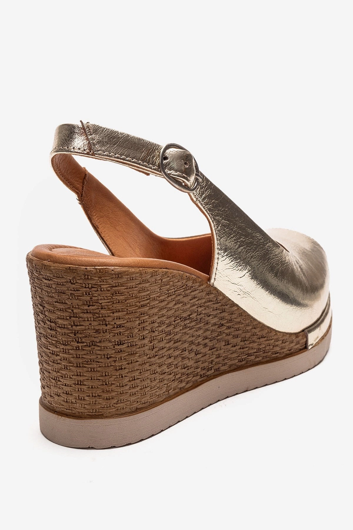 Forever & Always Womens Helina Leather Wedge Sandals
