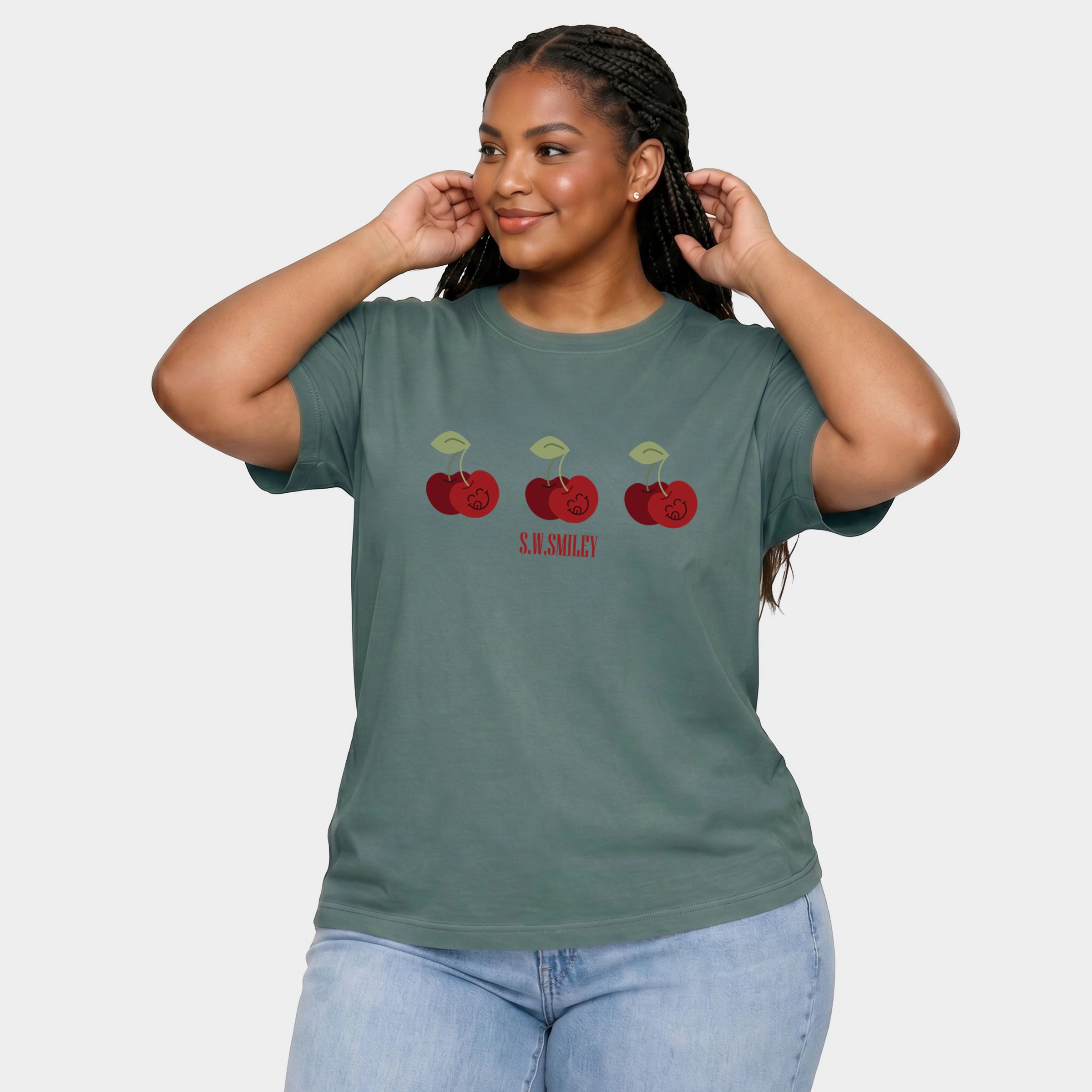 Simply Sage Market - Women's Plus Sized Garment Dyed Graphic T-Shirt Howdy Pumpkin Western