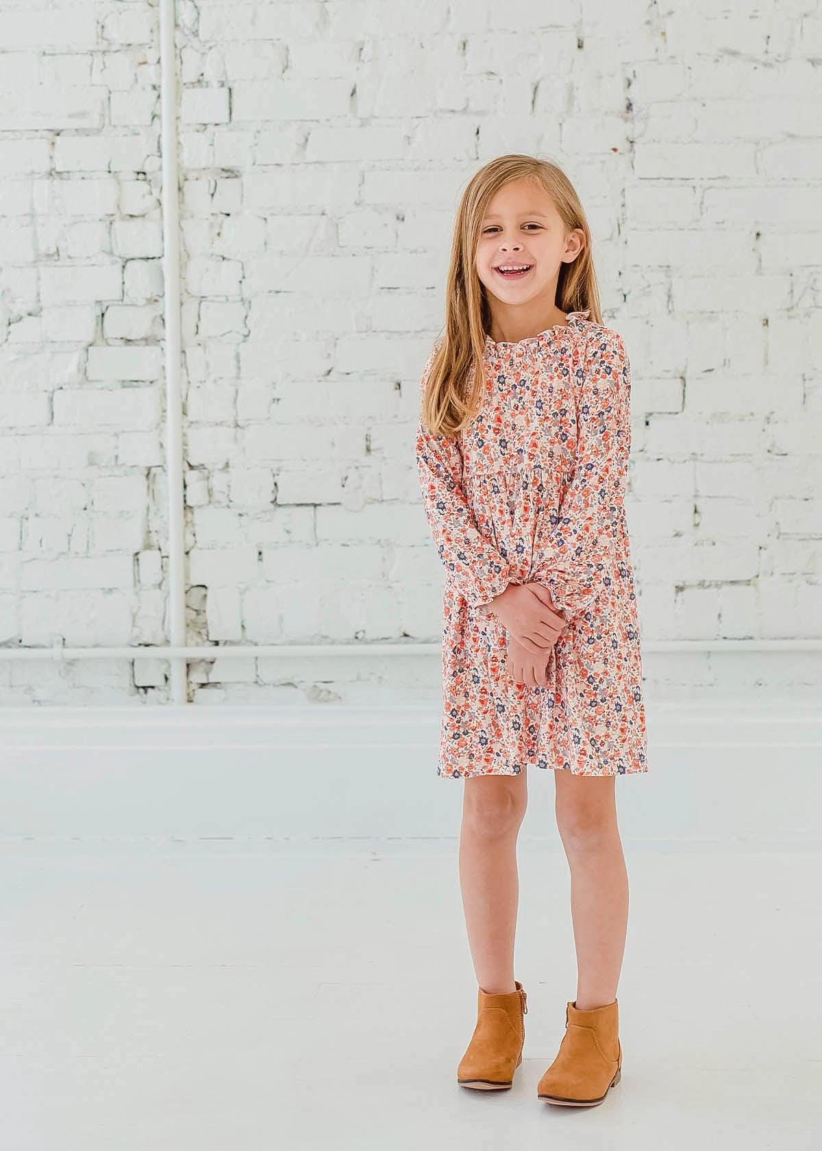 Mabel and Honey Pumpkin Pie Rayon Dress