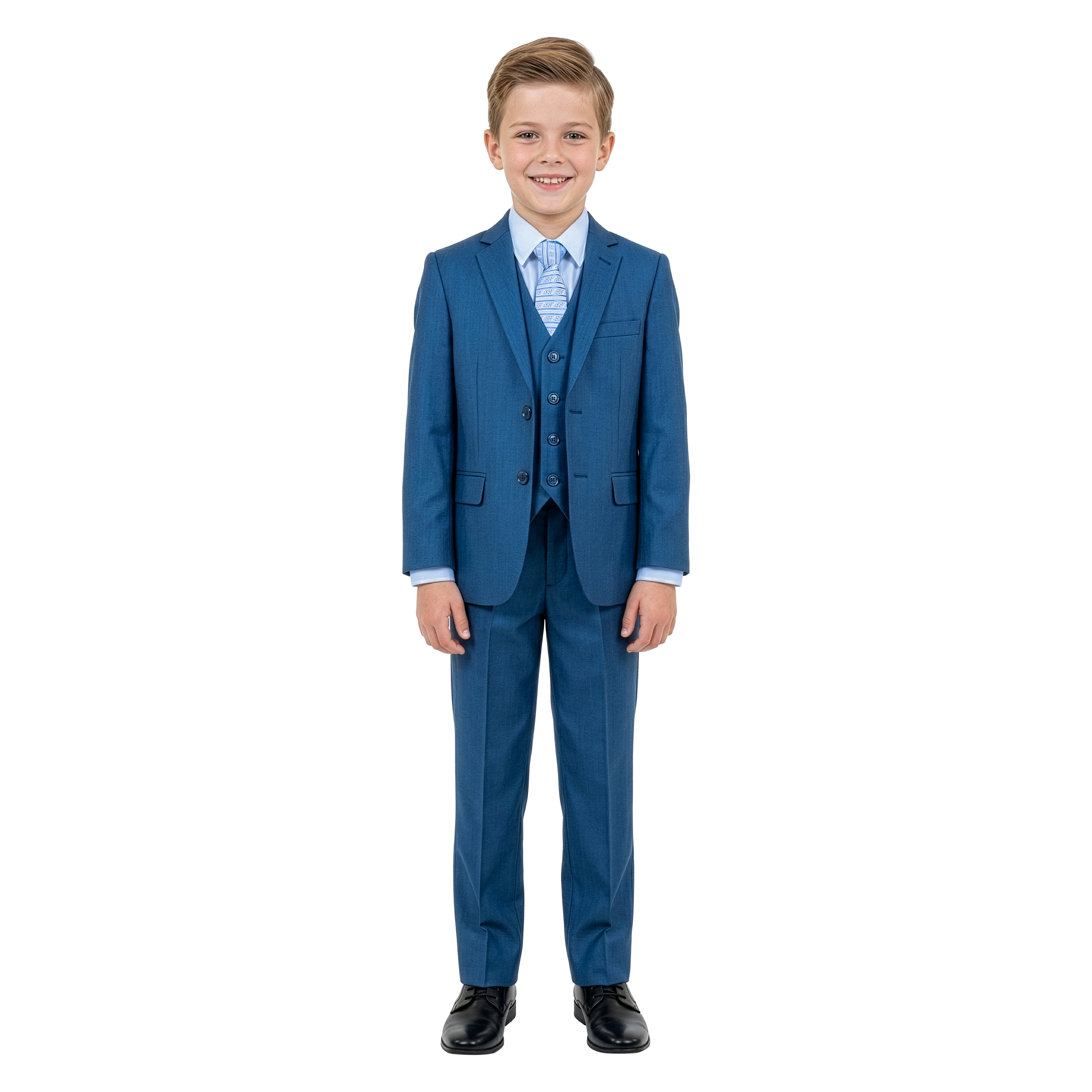 Tazzio Little & Big Boys 5-Pc. Premium Sharkskin Suit Set