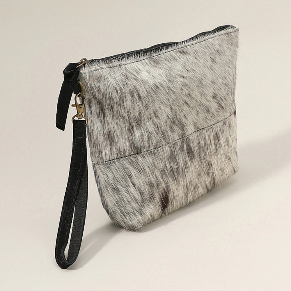 FASHNZFAB Animal Patterned Genuine Leather Clutch Bag