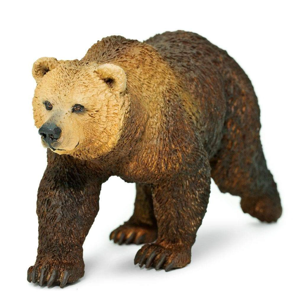 Safari Ltd. - Grizzly Bear Kids Toy Figure