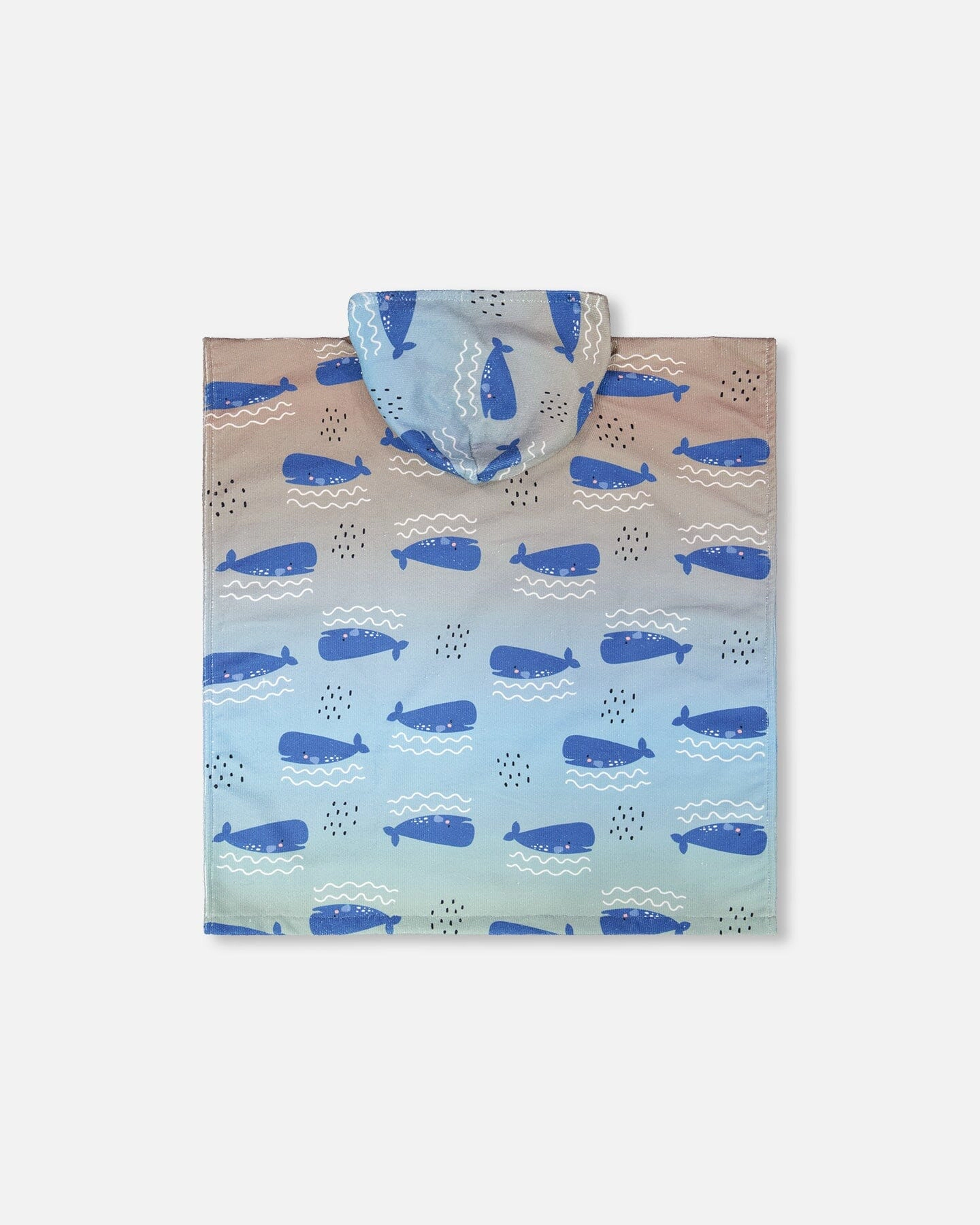 Deux par Deux Boys Hooded Beach Towel Whale Print