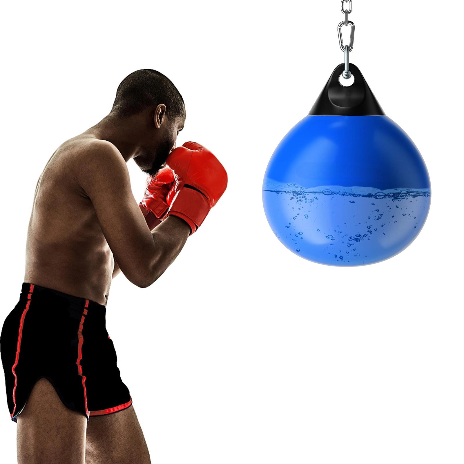 SUGIFT 21-in Water Filled Hanging Punching Bag with Adjustable Metal Chain and 39-in Filling Hose