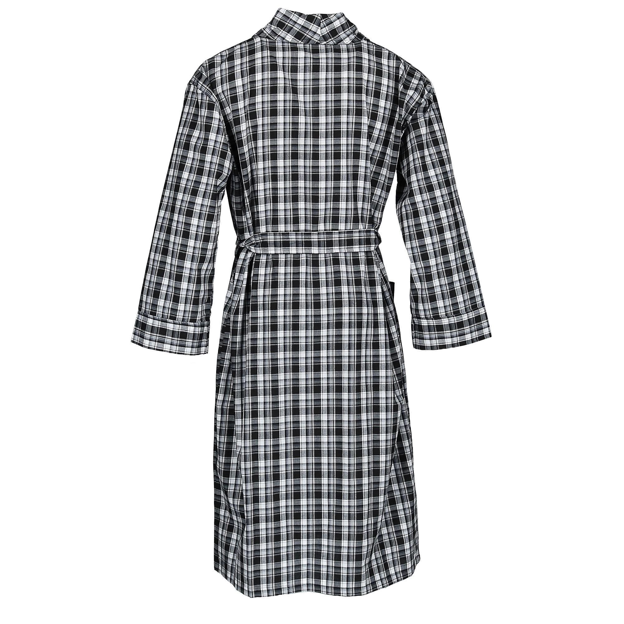 Hanes Men's Lightweight Woven Broadcloth Robe