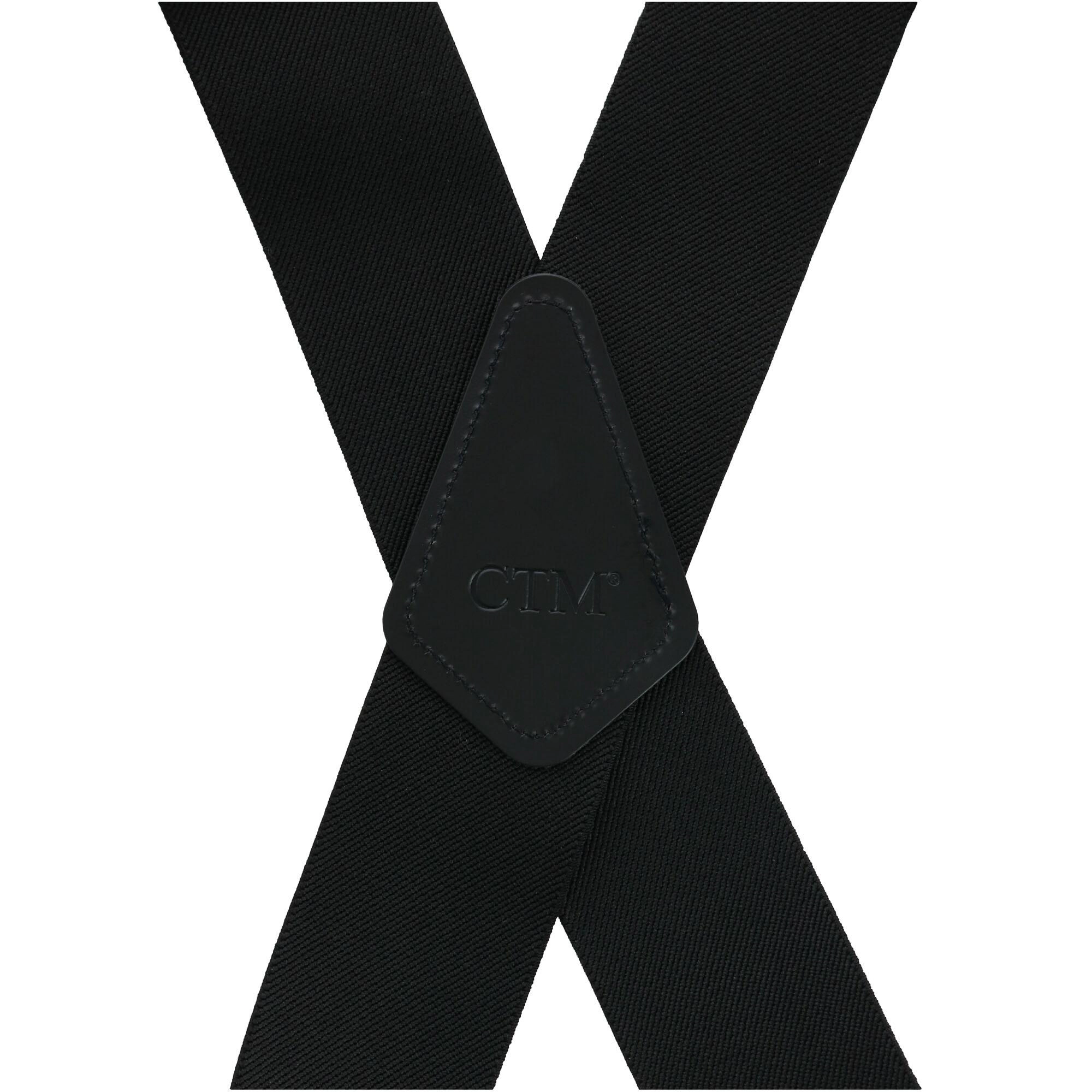 CTM Men's Elastic Side Clip Metal Swivel Hook Trucker Suspenders