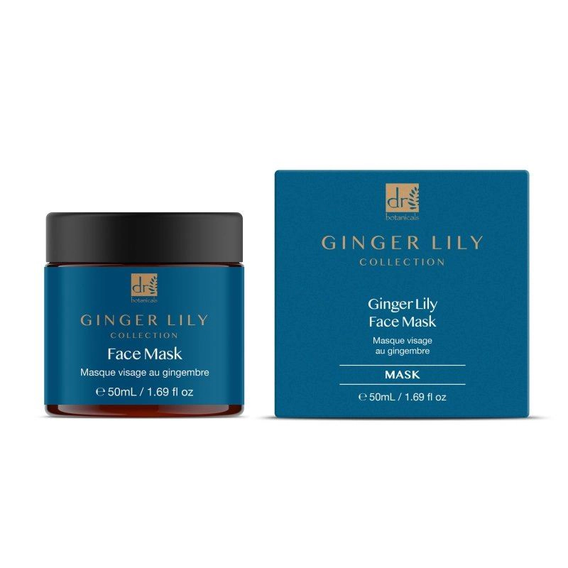 Dr Botanicals Gingerlily Mask 50ml, Hydrating Radiance Mask for Normal to Dry Skin