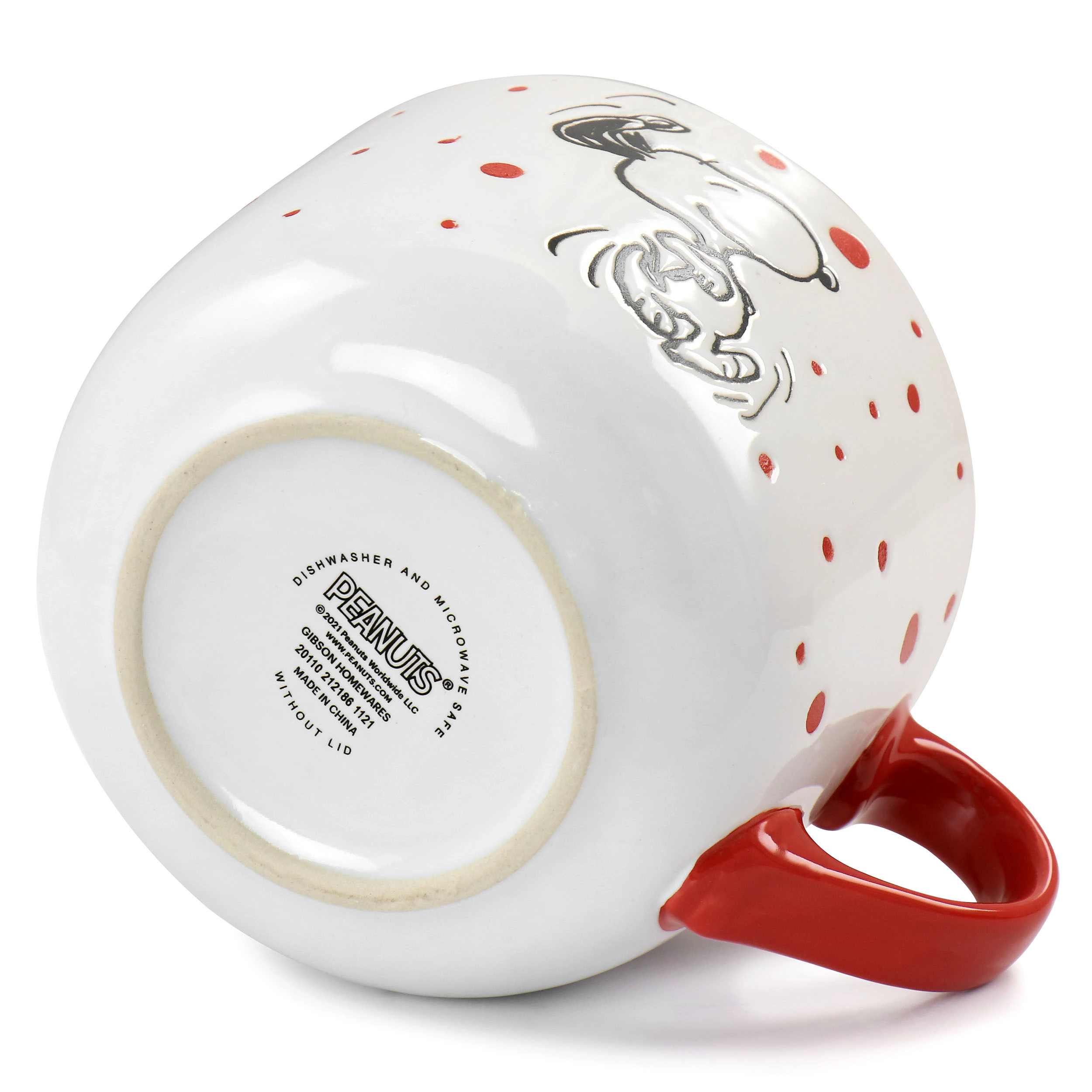 Peanuts Freckled Joy 25oz Stoneware 4 Piece Soup Cup and Lid Set in Assorted Designs