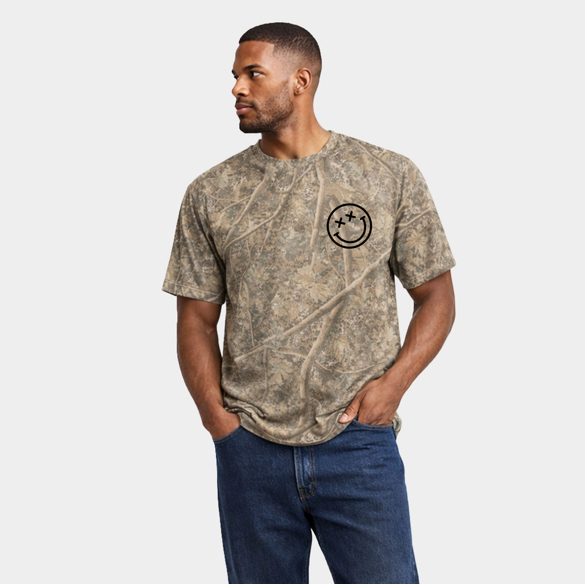 Simply Sage Market - Men's Heavyweight Camo Tee S.W.Smiley Certified Menace
