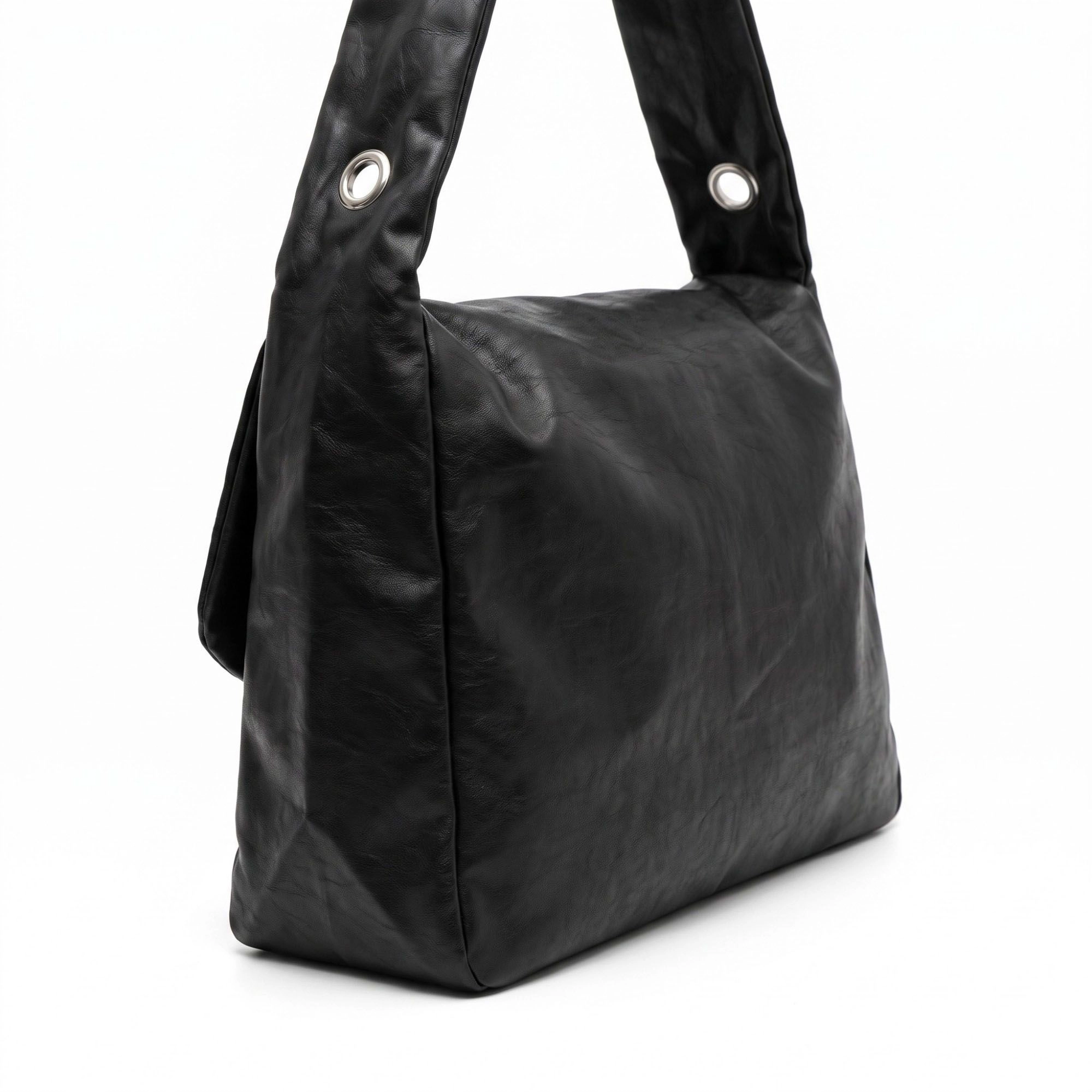 Alilang Women's  Flap Hobo Bag with Grommet Strap and Wide Shoulder Handle 11.8x9.5x4in