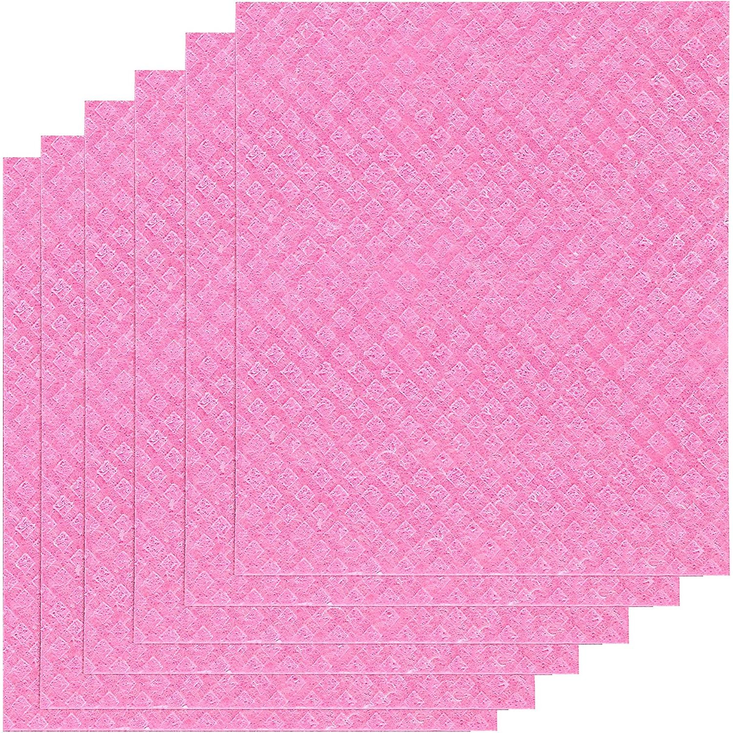 Zulay Kitchen Swedish Dishcloths for Kitchen - Bulk 6 Pack of No Odor Eco-Friendly Reusable Dish Cloths