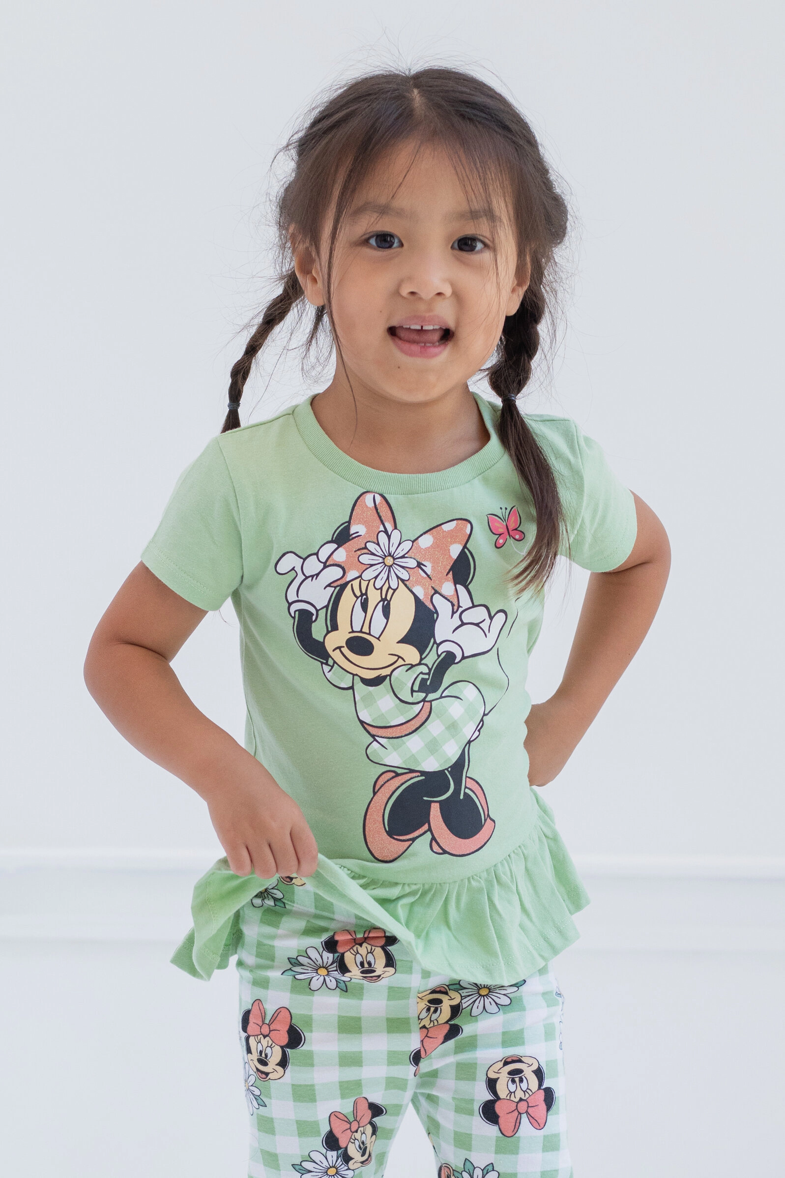 Disney Minnie Mouse Girls' 2-Piece T-Shirt and Leggings Set