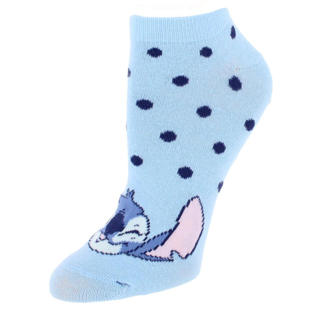 Textiel Trade Women's Disney Lilo & Stitch Sneaker Socks (3 Pair)