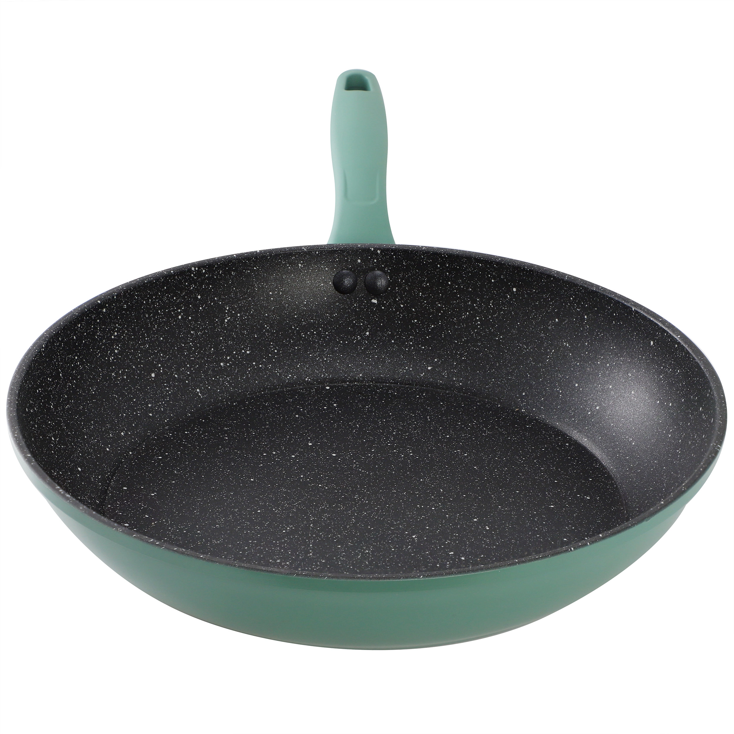 Gibson Home Barnsdall 12in Nonstick Aluminum Frying Pan in Green