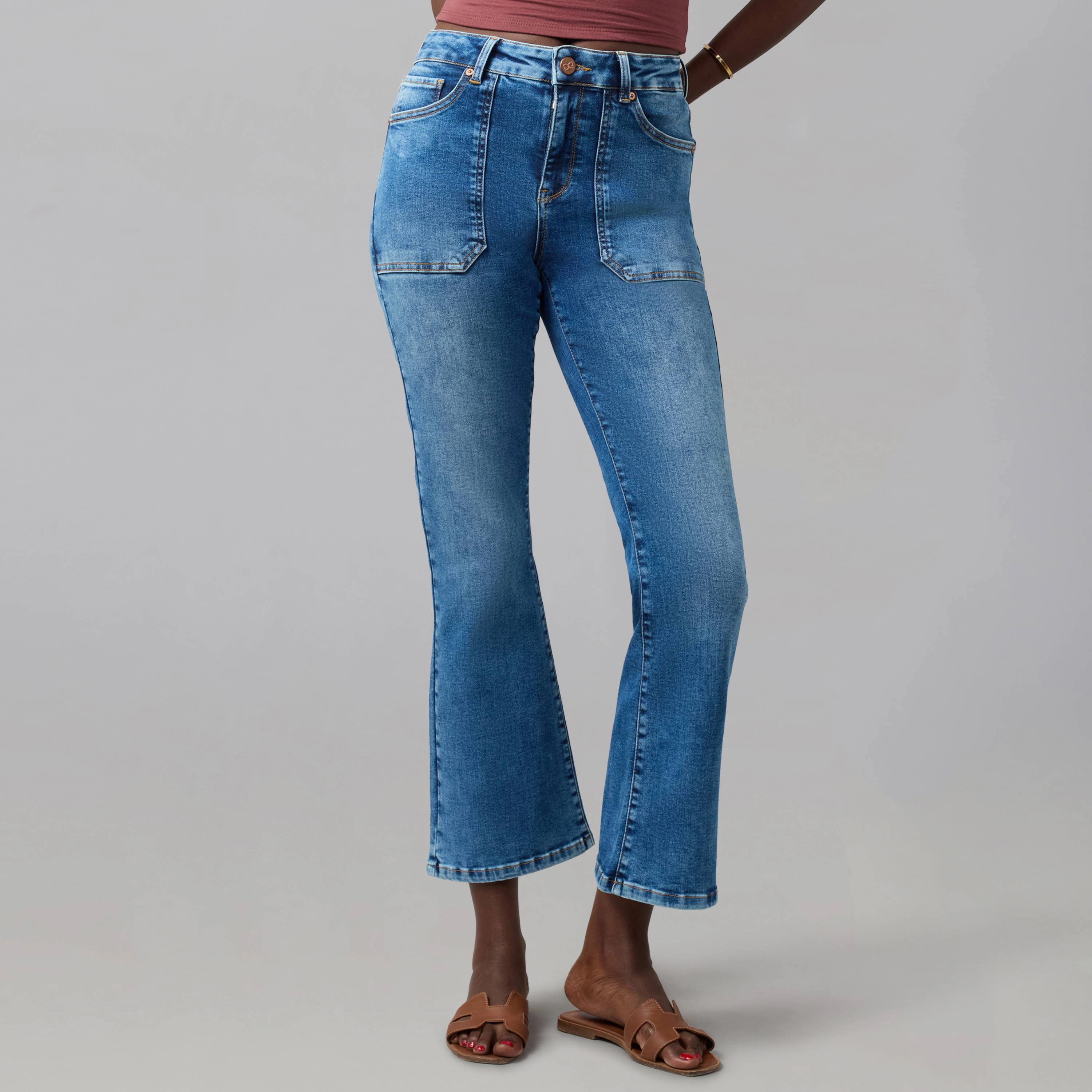 Lola Denim Womens Billie High Rise Bootcut Jeans